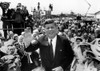 Sen. John Kennedy Waves Upon His Arrival At Los Angeles International Airport For The 1960 Democratic Convention. He Was The Front Runner For The Nomination And Was Greeted By An Estimated Crowd Of 2 History - Item # VAREVCCSUA001CS258