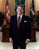 Official Portrait Of President Reagan In The Oval Office. June 3 1985. Po-Usp-ReaganNa-12-0061M History - Item # VAREVCHISL023EC087