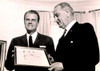 Billy Graham & President Lyndon B. Johnson Awarding Graham Big Brother Of The Year History - Item # VAREVCPSDBIGRCS004