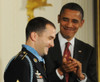 President Obama Applauds After Presenting The Medal Of Honor To Staff Sergeant Salvatore Giunta On Nov. 16 2010. Giunta Is The First Surviving Recipent Of The Highest U.S. Miltary Decoration Since The Vietman War. - Item # VAREVCHISL027EC016