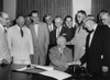 President Eisenhower Signs A Bill As Senate Majority Leader History - Item # VAREVCHISL033EC263