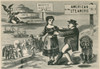 The Lure Of American Wages. John Bull Restrains A Female Emigrant History - Item # VAREVCHISL017EC012