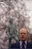 President Ford Speaks On The 200Th Anniversary Of The First Battle Of The American Revolution At Lexington. In The Background Is A Statue Of A Minuteman By Daniel Chester French. April 19 1975. History - Item # VAREVCHISL030EC023