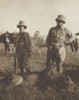 Theodore Roosevelt And Local Scout Leslie Tarleton Stand Over A Dead Lion Shot By Tr. June-July 1909 In British East Africa During The Smithsonian_Roosevelt African Expedition History - Item # VAREVCHISL045EC228