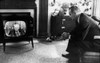 Lyndon Johnson. Us Senator Lyndon Johnson Watching Us Speaker Of The House Sam Rayburn Nominate Him As A Democratic Presidential Candidate History - Item # VAREVCPBDLYJOEC010