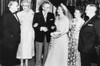 Margaret Truman And Clifton Daniel Jr. In Truman Home After Their Wedding. L-R Mr. & Mrs. E.C. Clifton Daniel History - Item # VAREVCCSUB001CS244