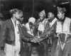 Six African American Air Force Gunners Join Hands. They Are Part Of 17Th Bomb Wing Night Interdiction Teams In Korea. Air Interdiction Attacked Ground Targets Not Close To Friendly Ground Forces. Korean War History - Item # VAREVCHISL038EC188