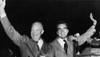 Us Presidents. Republican Candidate For Us President Dwight D. Eisenhower And Senator And Vice Presidential Candidate Richard Nixon At A Rally In Wheeling History - Item # VAREVCPBDRINIEC156