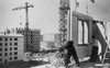 Construction Workers Building An Eighty Unit Apartment Building History - Item # VAREVCHISL038EC819