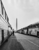 1963 March On Washington. Two Long Lines Of Buses Used To Transport Marchers To Washington. Aug. 8 History - Item # VAREVCHISL033EC485