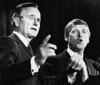 Bush Sr. Presidency. Vice President And Republican Presidential Nominee George H.W. Bush And Us Senator Dan Quayle At The Republican National Convention In New Orleans History ( x - Item # VAREVCPBDGEBUEC020