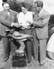 Jacqueline Cochran Receives Bendix Trophy History - Item # VAREVCCSUB001CS101 Jacqueline Cochran Receives Bendix Trophy History - Item # VAREVCCSUB001CS101