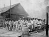 Large Group Of African American Men Includes A Very Young Prisoner. African Americans Were Arrested And Imprisoned For Trivial Or Trumped Charges And Then Leased Out For Hard Labor. 1898. History - Item # VAREVCHISL013EC223