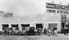 Passengers Wait For A 'Pickwick Stage' At Charles Wren'S Union Station In Los Angeles History - Item # VAREVCHISL043EC093