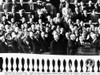 Dwight Eisenhower First Inauguration. L-R Bess Truman Mrs. John Eisenhower Patricia Nixon History - Item # VAREVCCSUA000CS191