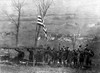 Peace Celebration On The Battlefield. An American Flag Was Hoisted By The U.S. 105Th Field Artillery History - Item # VAREVCHISL034EC589