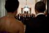President And Michelle Obama Face White House Guests Before Making Their Entrance To A Kennedy Center Honors Reception On Dec. 6 2009. History - Item # VAREVCHISL025EC110