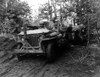 Three Japanese-American Soldiers With Their White Officer In A Jeep History - Item # VAREVCHISL037EC145
