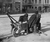 German Street Sweepers Taking Lunchtime Nap. Wartime And Defeat Took A Terrible Economic Toll On Germany. Ca. 1919. History - Item # VAREVCHISL008EC183