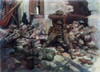 World War 1 Second Battle Of The Marne. Drawing Of An U.S. Soldier In Street Fighting In A Village Along The Marne River. Ca. July 15 -Aug. 2 History - Item # VAREVCHISL043EC992