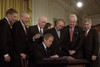 President George W. Bush Signs The Usa Patriot Act On Oct. 26 History - Item # VAREVCHISL039EC929