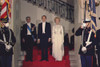 President And Pat Nixon Pose With The Shah Of Iran Before A State Dinner In His Honor. Feb. 26 1971. History - Item # VAREVCHISL032EC202