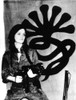 Patricia Hearst With Weapon Posing In Front Of Sla Emblem History - Item # VAREVCPSDPAHECS001