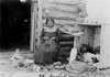 American Indian Woman Making A Basket History - Item # VAREVCHCDLCGBEC928