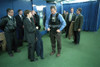 President George W. Bush Puts On A Vest Before The First Pitch In Game 3 Of The World Series. At Left Is Cia Director History - Item # VAREVCHISL039EC932