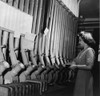 Washington D.C. Bank Worker Helen Ringwald Sends Messages To Other Bank Branches Of The City Through Pneumatic Tubes. June 1943. History - Item # VAREVCHISL023EC273