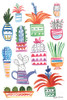 Funky Cacti Ii Poster Print by Farida Zaman - Item # VARPDX37124