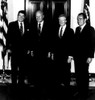 President Ronald Reagan With Former Presidents Gerald Ford History - Item # VAREVCPBDROREEC161