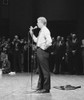 Jimmy Carter Speaking In Shirt Sleeves At A Brooklyn College Campaign Stop In New York. His Suit Jacket Which Lies On The Stage Floor Behind Him. Sept 7 1976. History - Item # VAREVCHISL029EC150