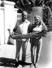 Thor Heyerdahl And Wife Yvonne Heyerdahl Hold Model Of "Ra" History - Item # VAREVCPBDTHHECS003