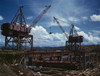 Huge Cranes Lift Steel Beams During The Construction Of Tennessee Valley Authority'S Douglas Dam. It Was Completed In Just 382 Days After It'S Rush Wartime Construction Began On Jan. 30 History - Item # VAREVCHISL009EC097