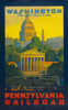 Pennsylvania Railroad Poster Promoting Travel To 'Washington History - Item # VAREVCHISL035EC841