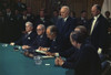 Secretary Of State William P. Rogers Signing The Vietnam Peace Agreements. Jan. 27 1973. History - Item # VAREVCHISL033EC046