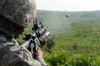 Us Soldier Fires A Practice Round Out Of A M203 Grenade Launcher At Marine Corps Base Quantico Virginia. July 15 2010. History - Item # VAREVCHISL028EC029