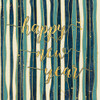 Coastal Lace Happy New Year Stripes Poster Print by Jess Aiken - Item # VARPDX39394