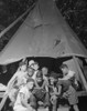 Racially Integrated Group Of Boys Sharing A Comic Book At Camp Nathan Hale In Southfields History - Item # VAREVCHISL038EC346
