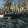 President John F. Kennedy And First Lady Jacqueline Waving To Inaugural Parade Spectators From Their Open Limousine On Pennsylvania Avenue History - Item # VAREVCHISL022EC037