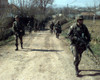 Us Army Soldiers Patrol Through The Village Of Donja Dubrava Bosnia-Herzegovina During Multi-National Peacekeeping Operations. April 19 1997. History - Item # VAREVCHISL028EC260