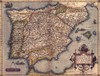 1570 Map Of Spain. From Abraham Ortelius' Atlas History - Item # VAREVCHISL001EC064