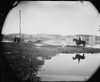 The Civil War. The Battle Of Antietam. Pontoon Bridge And Ruins Of The Stone Bridge Across The Potomac River History - Item # VAREVCHCDLCGCEC937