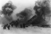 Soviet Soldiers Behind A Tank Dislodging Germans From A Village In The Ussr In 1942. World War 2 Photograph By Anatoli Garanin. History - Item # VAREVCHISL037EC701