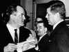 Rival Candidates Meet In A Milwaukee Tv Station. Senators John Kennedy And Hubert Humphrey Were Both Running For The Democratic Presidential Primary On April 5 History - Item # VAREVCCSUA001CS250