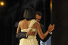 President And Michelle Obama Dance Closely During The Commander In Chief'S Ball. Michelle Is Wearing An Ivory Chiffon One Shoulder Dress By Jason Wu. Jan. 20 2009. History - Item # VAREVCHISL026EC172