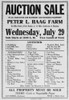 Auction Sale Notice Of The Farm And Household Assets Of A North Dakota Farmer In 1936. Farm Crisis Bankruptcy Caused Families To Lose Everything. July 1936 Photo By Arthur Rothstein. History - Item # VAREVCHISL009EC078