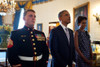 President Barack And Michelle Obama With Dakota Meyer Before Medal Of Honor Presentation Ceremony. Sept. 15 History - Item # VAREVCHISL040EC306