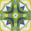 Andalucia Tiles E Blue And Yellow Poster Print by Silvia Vassileva - Item # VARPDX28669